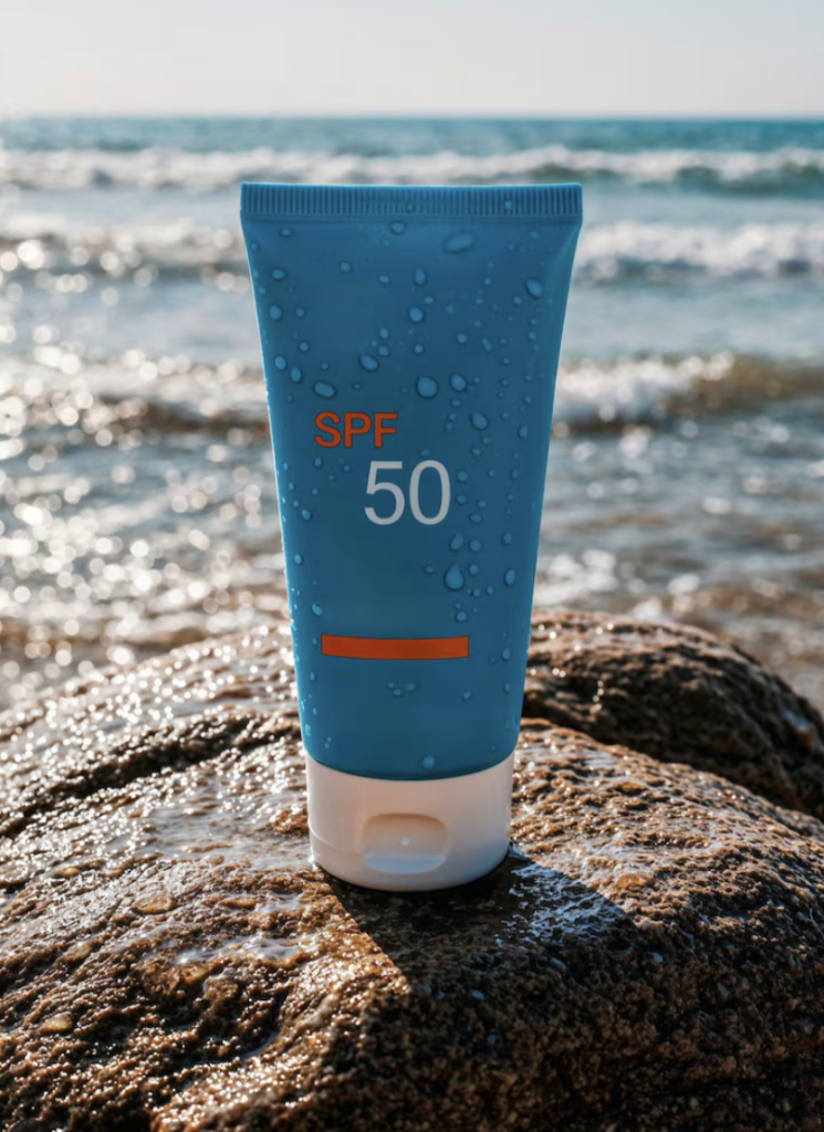crème solaire pour protéger le visage et anti transpirente