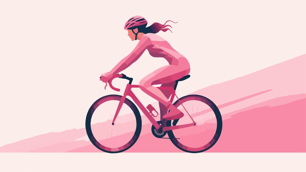 femme cycliste professionnel qui est à l'entrainement